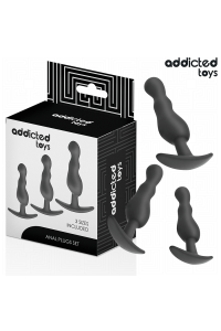 Set di 3 plug anali in silicone modello 1 - foto 1 di 7