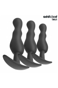 Set di 3 plug anali in silicone modello 1 - foto 2 di 7