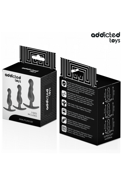 Set di 3 plug anali in silicone modello 1 - foto 7 di 7