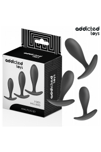 Set di 3 plug anali in silicone modello 2 Addicted Toys - foto 1 di 7