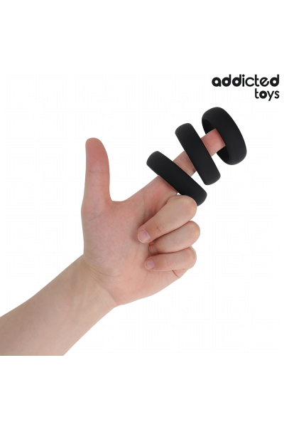 Anelli piatti in silicone Addicted Toys - foto 2 di 6