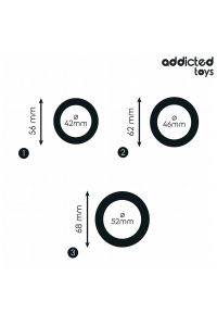 Anelli piatti in silicone Addicted Toys - foto 4 di 6