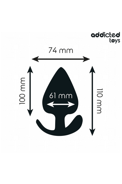 Plug anale in silicone XXL 11 cm ADDICTED TOYS - foto 4 di 7