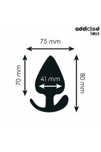 Plug anale in silicone L 8 cm ADDICTED TOYS - foto 4 di 7