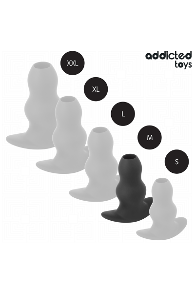 Plug anale vuoto in silicone taglia M 9.6 cm - foto 5 di 7