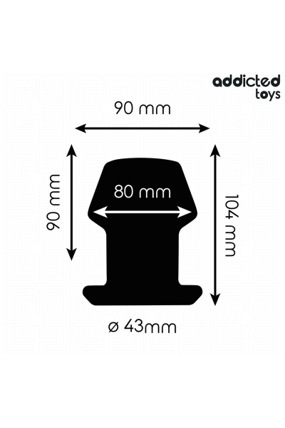 Plug anale cavo in silicone Addicted Toys size L - foto 4 di 7