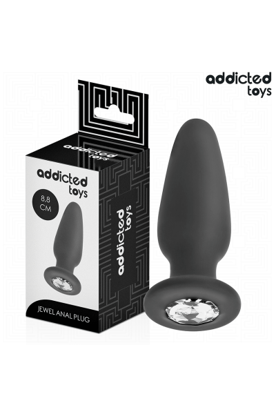 Plug anale con gioiello silicone taglia S 8.8 cm - foto 1 di 6