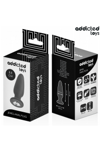 Plug anale con gioiello silicone taglia S 8.8 cm - foto 6 di 6