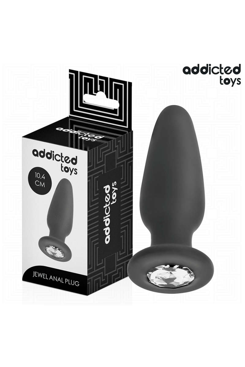 Plug anale con gioiello silicone taglia M - foto 1 di 6
