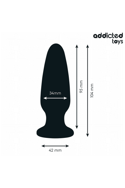 Plug anale con gioiello silicone taglia M - foto 4 di 6