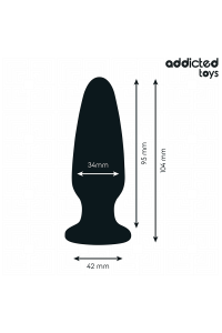Plug anale con gioiello silicone taglia M - foto 4 di 6
