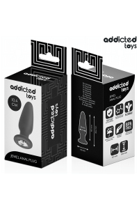 Plug anale con gioiello silicone taglia M - foto 6 di 6