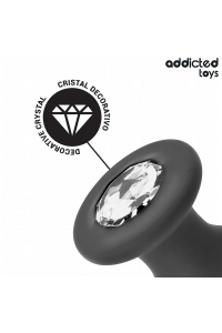 Plug anale con gioiello in silicone grande 12.6 cm - foto 3 di 6