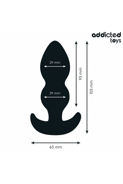 Plug anale in silicone taglia S 10.3 cm Addicted Toys - foto 4 di 7