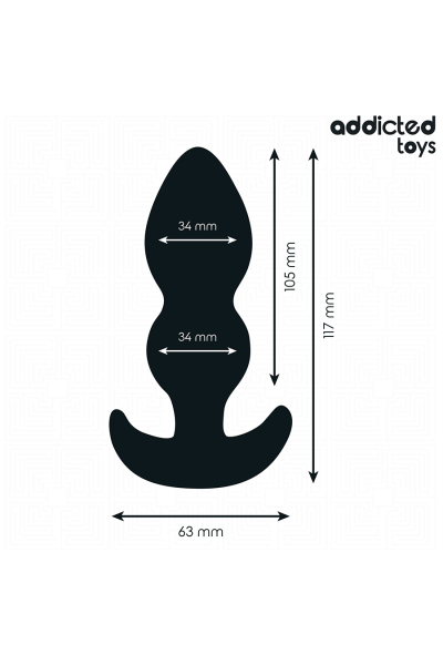 Plug anale in silicone grande Addicted Toys - foto 4 di 7