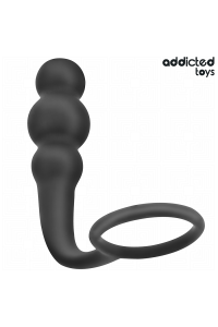 Plug anale con anello in silicone modello 1 Addicted Toys - foto 2 di 6