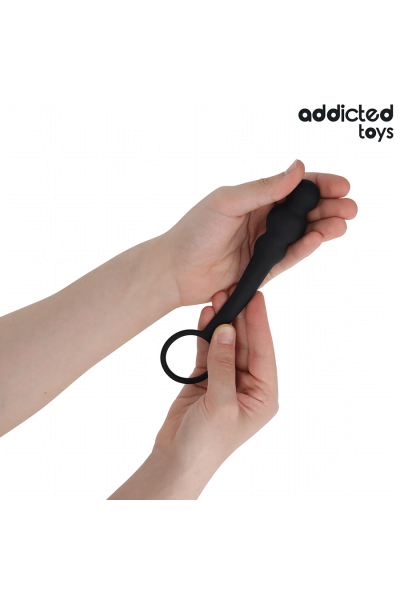 Plug anale con anello in silicone modello 1 Addicted Toys - foto 3 di 6