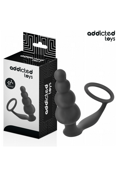 Plug anale con anello silicone modello 5 Addicted Toys - foto 1 di 6