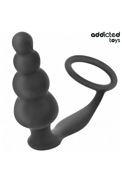 Plug anale con anello silicone modello 5 Addicted Toys - foto 2 di 6