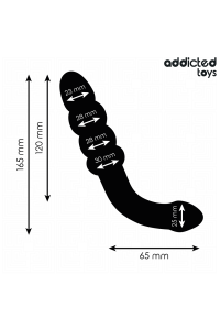 Massaggiatore anale doppio silicone 16.5 cm Addicted Toys - foto 4 di 6