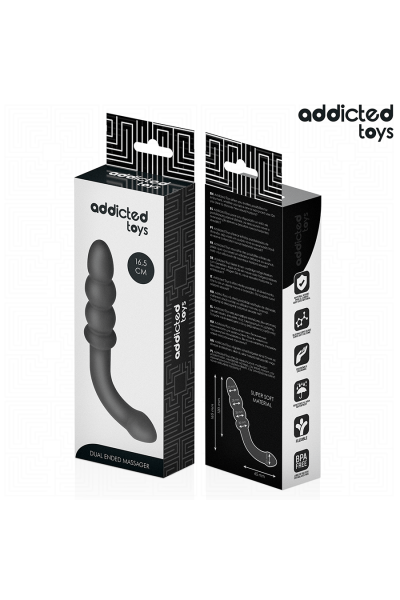 Massaggiatore anale doppio silicone 16.5 cm Addicted Toys - foto 6 di 6