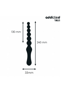 Massaggiatore anale doppio silicone 24 cm Addicted Toys - foto 4 di 6
