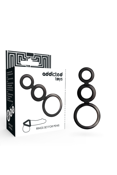 Set di anelli per pene ADDICTED TOYS - Fumè - foto 1 di 5