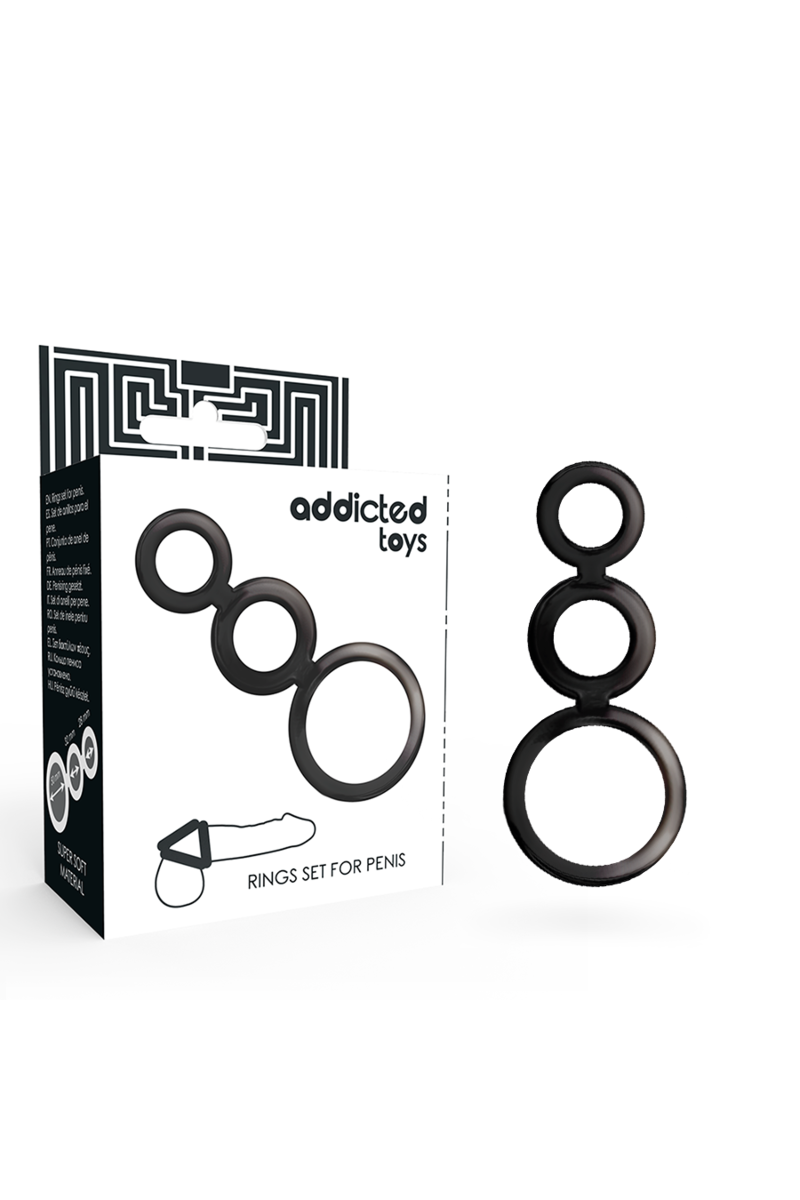 Set di anelli per pene ADDICTED TOYS - Fumè - foto 1 di 5