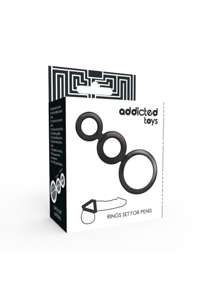 Set di anelli per pene ADDICTED TOYS - Fumè - foto 4 di 5