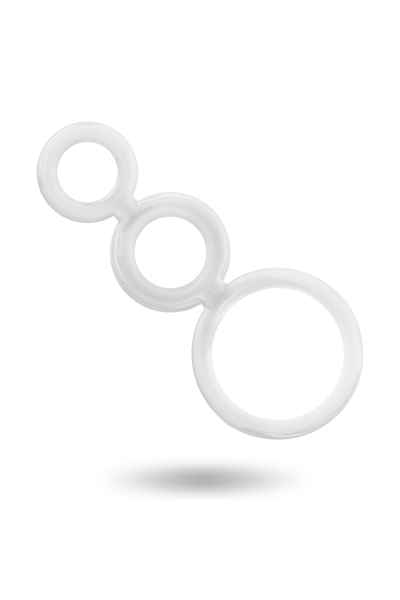 Set di anelli per pene trasparente ADDICTED TOYS - foto 3 di 5