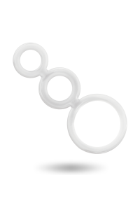Set di anelli per pene trasparente ADDICTED TOYS - foto 3 di 5