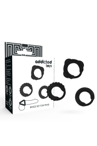 Anello per pene C-Ring Set Nero - foto 1 di 5