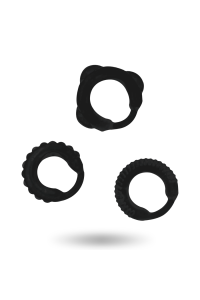 Anello per pene C-Ring Set Nero - foto 2 di 5