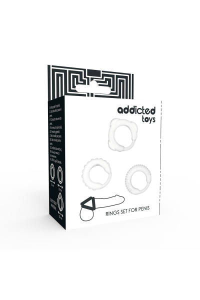 Anello per pene C-Ring Set Trasparente - foto 4 di 5