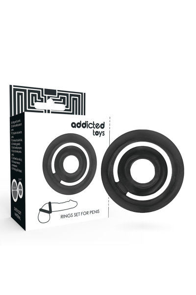 Anello per pene ADDICTED TOYS POTENZ C-RING Nero - foto 1 di 5