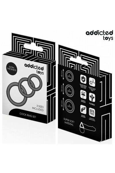 Set di anelli in silicone Addicted Toys modello 1 - foto 6 di 6