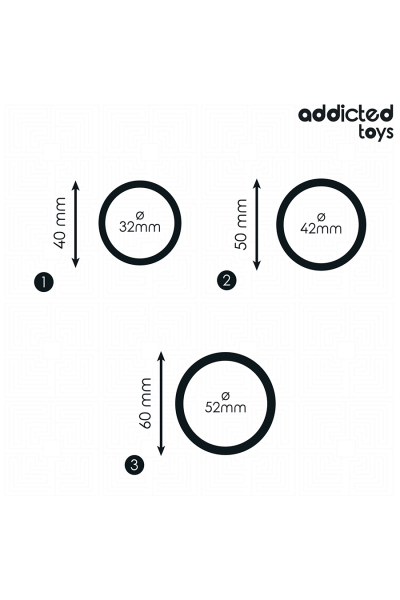 Set di anelli in silicone modello 2 Addicted Toys - foto 4 di 6