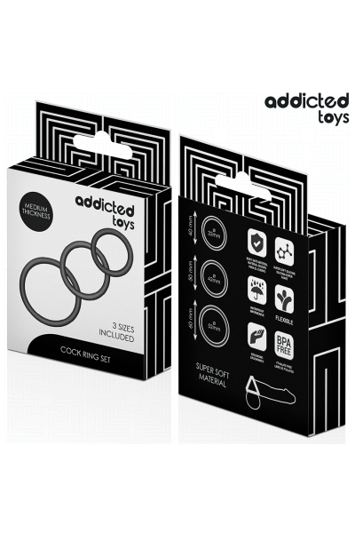 Set di anelli in silicone modello 2 Addicted Toys - foto 6 di 6