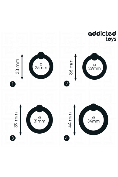 Set di anelli in silicone Addicted Toys - foto 4 di 6