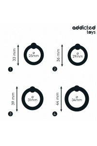 Set di anelli in silicone Addicted Toys - foto 4 di 6