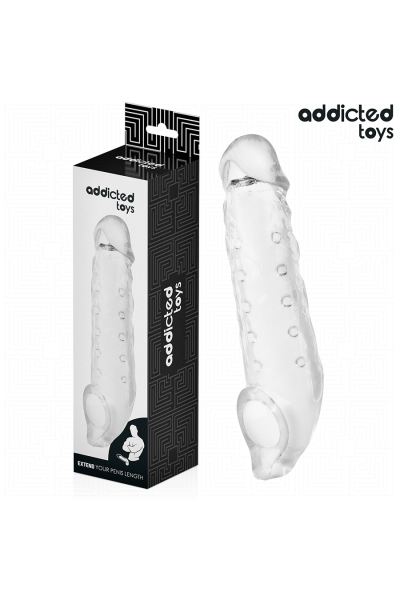 Guaina trasparente Addicted Toys taglia M 27 cm - foto 1 di 7