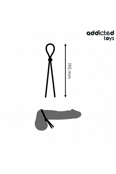Corda in silicone per pene a singolo anello Addicted Toys - foto 4 di 7