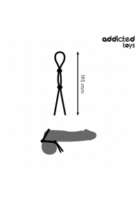 Corda in silicone per pene a doppio anello Addicted Toys - foto 4 di 7