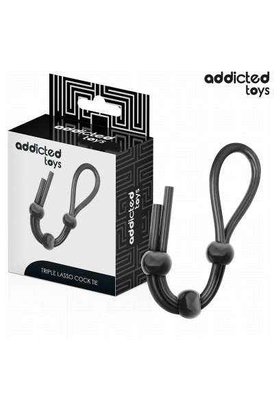 Corda in silicone per pene a triplo anello Addicted Toys - foto 1 di 7