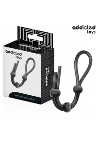Corda in silicone per pene a triplo anello Addicted Toys - foto 1 di 7