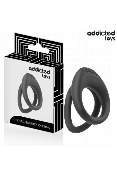 Anello per pene doppio texturizzato Addicted Toys - foto 1 di 6