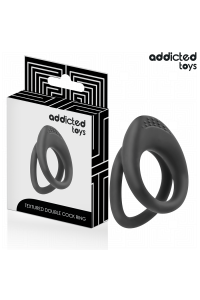 Anello per pene doppio texturizzato Addicted Toys - foto 1 di 6