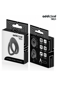 Anello per pene doppio texturizzato Addicted Toys - foto 6 di 6