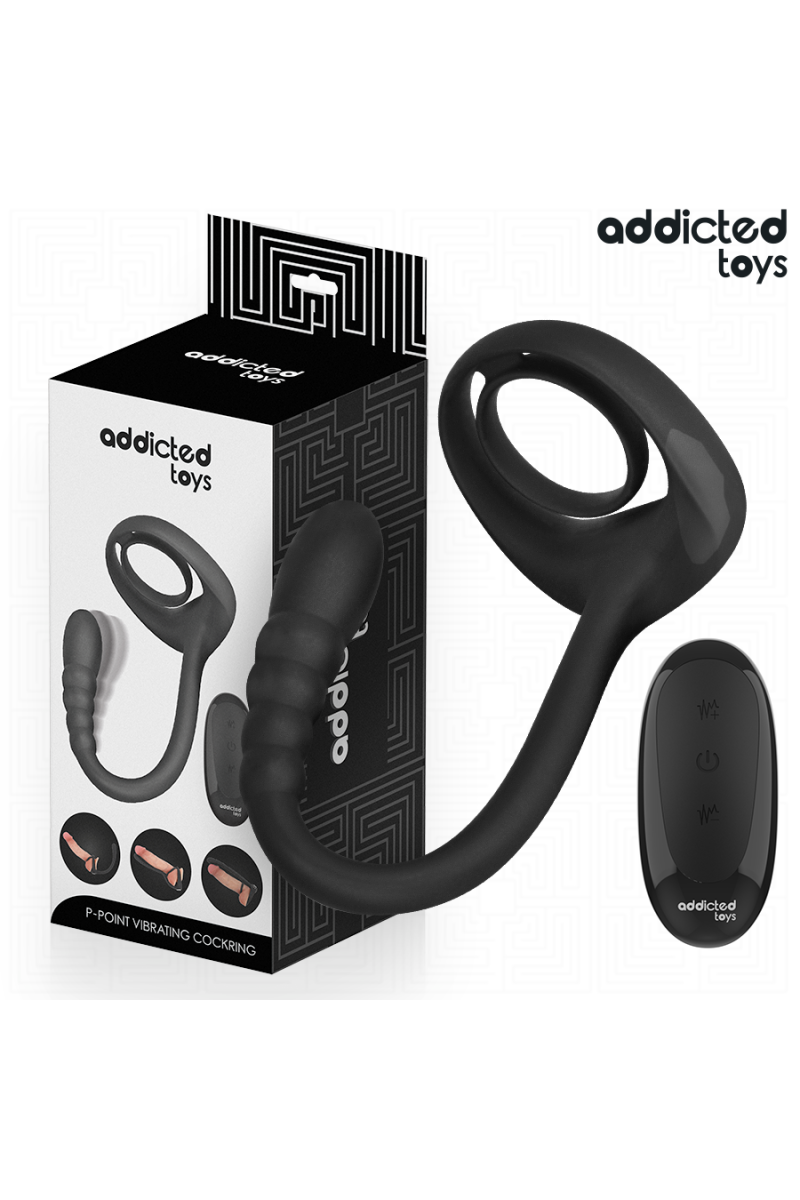 Anello vibrante Addicted Toys P-spot con telecomando - foto 1 di 7