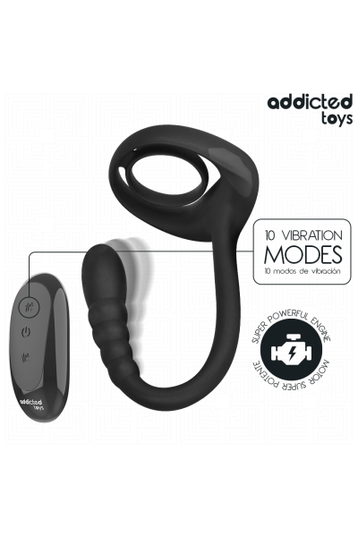 Anello vibrante Addicted Toys P-spot con telecomando - foto 5 di 7